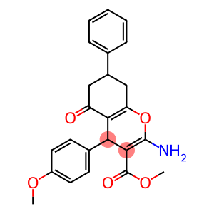 methyl 2-amino-4-(4-methoxyphenyl)-5-oxo-7-phenyl-5,6,7,8-tetrahydro-4H-chromene-3-carboxylate