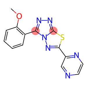 methyl 2-[6-(2-pyrazinyl)[1,2,4]triazolo[3,4-b][1,3,4]thiadiazol-3-yl]phenyl ether