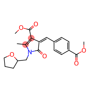 methyl 4-[4-(methoxycarbonyl)benzylidene]-2-methyl-5-oxo-1-(tetrahydro-2-furanylmethyl)-4,5-dihydro-1H-pyrrole-3-carboxylate