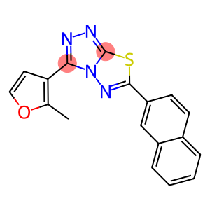 3-(2-methyl-3-furyl)-6-(2-naphthyl)[1,2,4]triazolo[3,4-b][1,3,4]thiadiazole