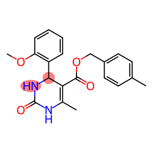 4-methylbenzyl 4-(2-methoxyphenyl)-6-methyl-2-oxo-1,2,3,4-tetrahydro-5-pyrimidinecarboxylate