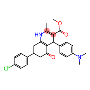 methyl 7-(4-chlorophenyl)-4-[4-(dimethylamino)phenyl]-2-methyl-5-oxo-1,4,5,6,7,8-hexahydro-3-quinolinecarboxylate