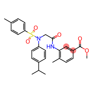 methyl 3-[({4-isopropyl[(4-methylphenyl)sulfonyl]anilino}acetyl)amino]-4-methylbenzoate