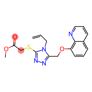 methyl ({4-allyl-5-[(8-quinolinyloxy)methyl]-4H-1,2,4-triazol-3-yl}sulfanyl)acetate