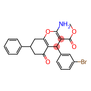 methyl 2-amino-4-(3-bromophenyl)-5-oxo-7-phenyl-5,6,7,8-tetrahydro-4H-chromene-3-carboxylate