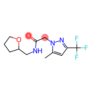 2-[5-methyl-3-(trifluoromethyl)-1H-pyrazol-1-yl]-N-(tetrahydro-2-furanylmethyl)acetamide