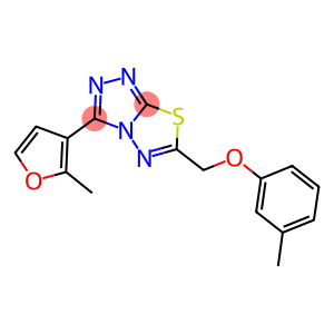 [3-(2-methyl-3-furyl)[1,2,4]triazolo[3,4-b][1,3,4]thiadiazol-6-yl]methyl 3-methylphenyl ether