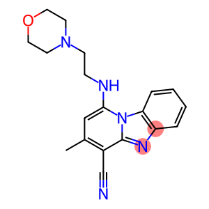 3-methyl-1-[(2-morpholin-4-ylethyl)amino]pyrido[1,2-a]benzimidazole-4-carbonitrile