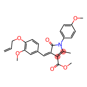 methyl 4-[4-(allyloxy)-3-methoxybenzylidene]-1-(4-methoxyphenyl)-2-methyl-5-oxo-4,5-dihydro-1H-pyrrole-3-carboxylate