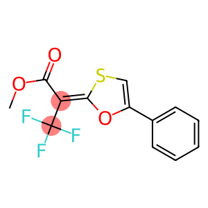 methyl 3,3,3-trifluoro-2-(5-phenyl-1,3-oxathiol-2-ylidene)propanoate