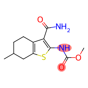 methyl 3-(aminocarbonyl)-6-methyl-4,5,6,7-tetrahydro-1-benzothien-2-ylcarbamate