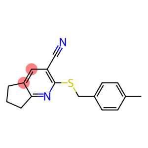 2-[(4-methylbenzyl)sulfanyl]-6,7-dihydro-5H-cyclopenta[b]pyridine-3-carbonitrile