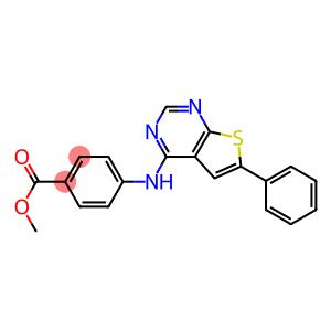 methyl 4-[(6-phenylthieno[2,3-d]pyrimidin-4-yl)amino]benzoate