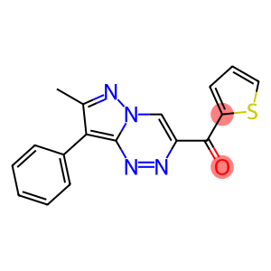 (7-methyl-8-phenylpyrazolo[5,1-c][1,2,4]triazin-3-yl)(2-thienyl)methanone