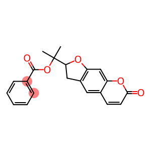 1-methyl-1-(7-oxo-2,3-dihydro-7H-furo[3,2-g]chromen-2-yl)ethyl benzoate