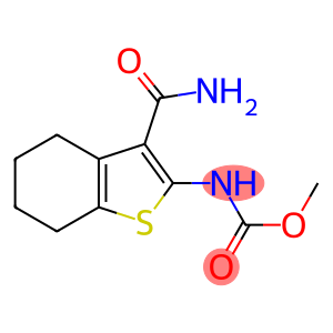 methyl 3-(aminocarbonyl)-4,5,6,7-tetrahydro-1-benzothien-2-ylcarbamate