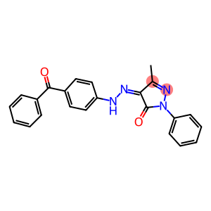 3-methyl-1-phenyl-1H-pyrazole-4,5-dione 4-[(4-benzoylphenyl)hydrazone]