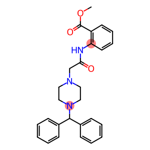 methyl 2-{[(4-benzhydryl-1-piperazinyl)acetyl]amino}benzoate