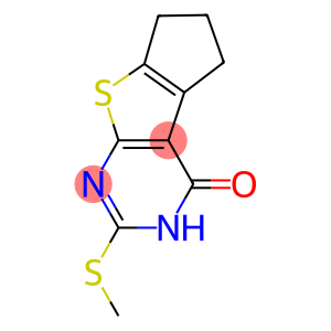 2-(methylsulfanyl)-3,5,6,7-tetrahydro-4H-cyclopenta[4,5]thieno[2,3-d]pyrimidin-4-one