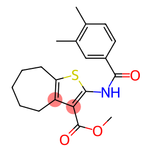 methyl 2-[(3,4-dimethylbenzoyl)amino]-5,6,7,8-tetrahydro-4H-cyclohepta[b]thiophene-3-carboxylate