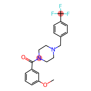 methyl 3-({4-[4-(trifluoromethyl)benzyl]-1-piperazinyl}carbonyl)phenyl ether