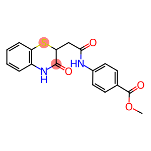 methyl 4-{[(3-oxo-3,4-dihydro-2H-1,4-benzothiazin-2-yl)acetyl]amino}benzoate