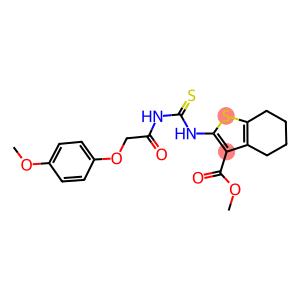 methyl 2-[({[(4-methoxyphenoxy)acetyl]amino}carbothioyl)amino]-4,5,6,7-tetrahydro-1-benzothiophene-3-carboxylate