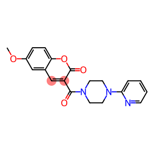 6-(methyloxy)-3-[(4-pyridin-2-ylpiperazin-1-yl)carbonyl]-2H-chromen-2-one