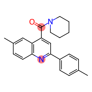 6-methyl-2-(4-methylphenyl)-4-(1-piperidinylcarbonyl)quinoline