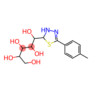 1-[5-(4-methylphenyl)-2,3-dihydro-1,3,4-thiadiazol-2-yl]-1,2,3,4,5-pentanepentol