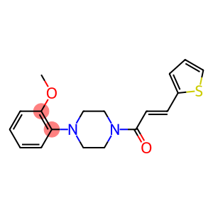 methyl 2-{4-[3-(2-thienyl)acryloyl]-1-piperazinyl}phenyl ether