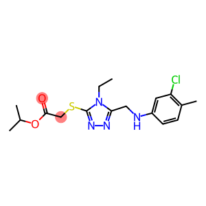 1-methylethyl [(5-{[(3-chloro-4-methylphenyl)amino]methyl}-4-ethyl-4H-1,2,4-triazol-3-yl)sulfanyl]acetate