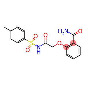 2-(2-{[(4-methylphenyl)sulfonyl]amino}-2-oxoethoxy)benzamide