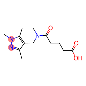 5-{methyl[(1,3,5-trimethyl-1H-pyrazol-4-yl)methyl]amino}-5-oxopentanoic acid