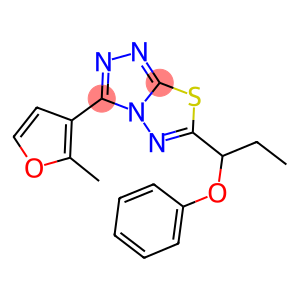 1-[3-(2-methyl-3-furyl)[1,2,4]triazolo[3,4-b][1,3,4]thiadiazol-6-yl]propyl phenyl ether