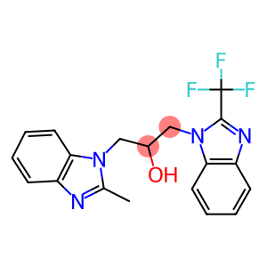 1-(2-methyl-1H-benzimidazol-1-yl)-3-[2-(trifluoromethyl)-1H-benzimidazol-1-yl]-2-propanol