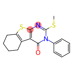 2-(methylsulfanyl)-3-phenyl-5,6,7,8-tetrahydro[1]benzothieno[2,3-d]pyrimidin-4(3H)-one