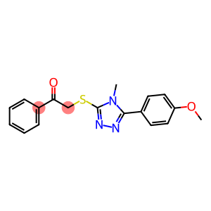 2-({4-methyl-5-[4-(methyloxy)phenyl]-4H-1,2,4-triazol-3-yl}sulfanyl)-1-phenylethanone