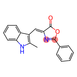 4-[(2-methyl-1H-indol-3-yl)methylene]-2-phenyl-1,3-oxazol-5(4H)-one