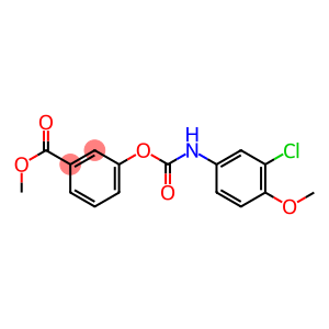 methyl 3-{[(3-chloro-4-methoxyanilino)carbonyl]oxy}benzoate