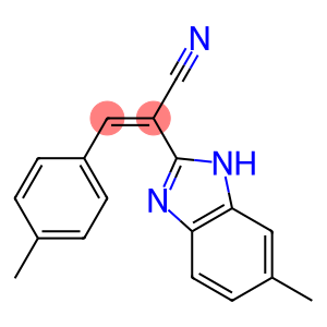 2-(6-methyl-1H-benzimidazol-2-yl)-3-(4-methylphenyl)acrylonitrile