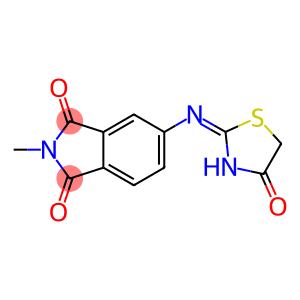 2-methyl-5-[(4-oxo-1,3-thiazolidin-2-ylidene)amino]-1H-isoindole-1,3(2H)-dione