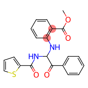 methyl 2-({2-oxo-2-phenyl-1-[(2-thienylcarbonyl)amino]ethyl}amino)benzoate