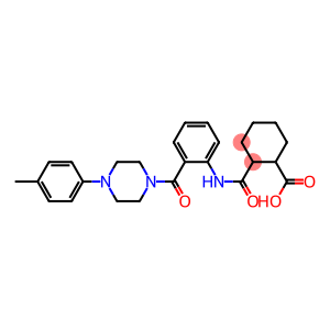 2-[(2-{[4-(4-methylphenyl)-1-piperazinyl]carbonyl}anilino)carbonyl]cyclohexanecarboxylic acid