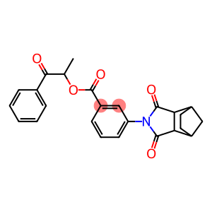 1-methyl-2-oxo-2-phenylethyl 3-(3,5-dioxo-4-azatricyclo[5.2.1.0~2,6~]dec-4-yl)benzoate