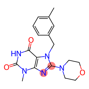 3-methyl-7-(3-methylbenzyl)-8-(4-morpholinyl)-3,7-dihydro-1H-purine-2,6-dione