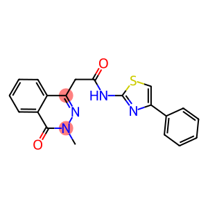 2-(3-methyl-4-oxo-3,4-dihydro-1-phthalazinyl)-N-(4-phenyl-1,3-thiazol-2-yl)acetamide