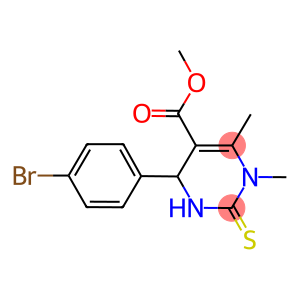 methyl 4-(4-bromophenyl)-1,6-dimethyl-2-thioxo-1,2,3,4-tetrahydro-5-pyrimidinecarboxylate