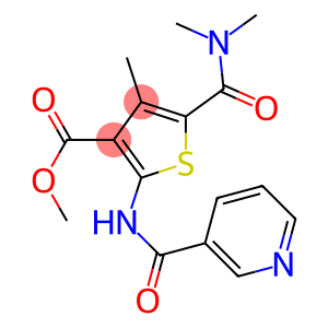 methyl 5-[(dimethylamino)carbonyl]-4-methyl-2-[(3-pyridinylcarbonyl)amino]-3-thiophenecarboxylate