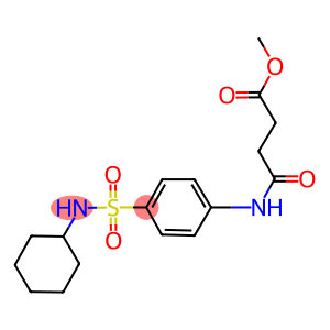 methyl 4-{4-[(cyclohexylamino)sulfonyl]anilino}-4-oxobutanoate